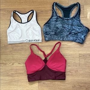 Work out bras and top never worn green niki workout top tags still on asking 25